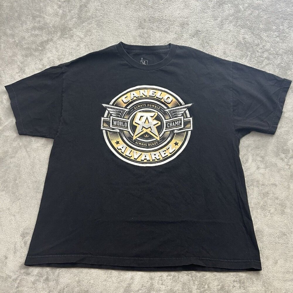 Canelo Alvarez Shirt Mens Size 2XL Black World Champ Always Humble Always Ready - Picture 1 of 8